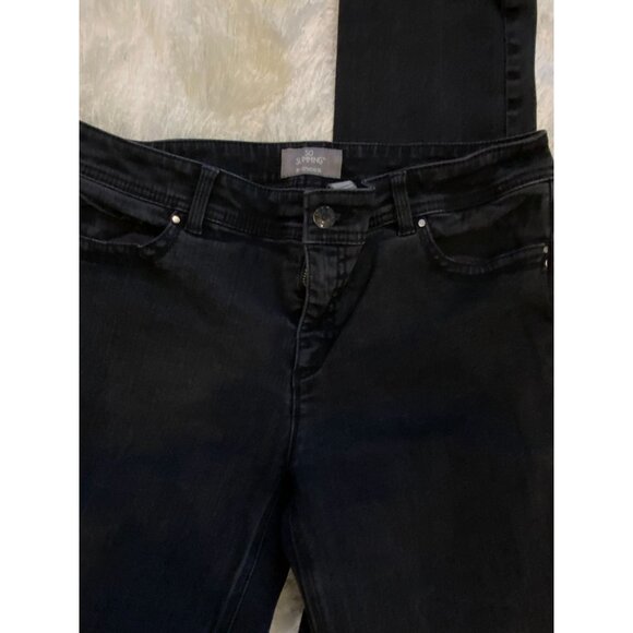 Chico's SO SLIMMING black jeans sz 1.5 - Picture 5 of 7
